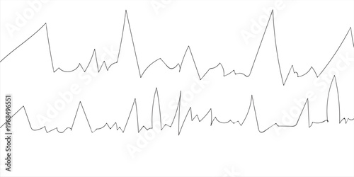 Heartbeat line icon set. CARDIOGRAM line icon. EKG and Cardio symbol. Heart beat monitor pulse line. heart beat pulse rate and blood pressure Pulse trace.