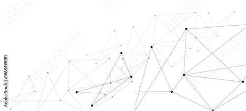 Network connection. Abstract mesh, molecular plexus line and cyberspace. abstract vector background with lines