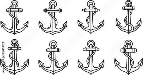 Hanging planter designs with various geometric shapes and hooks Vector