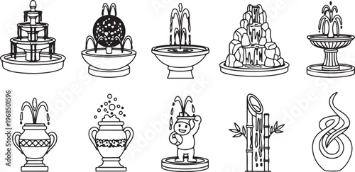 Assorted vessels for serving and enjoying beverages Vector