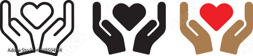 Caring Support Helping Hands Icon