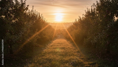 sunset in the park, sunset in the forest, sunrise in the morning