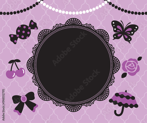 ゴスロリレースフレーム