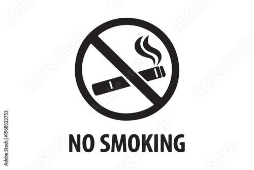Smoking not allowed vector illustration for public areas.