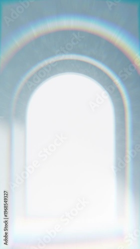 Vertical Fast Fly Through Tunnel With Arcs