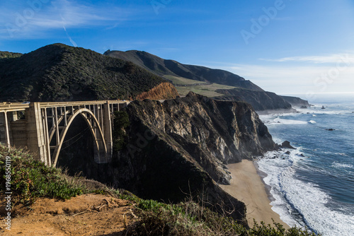 Bixby Creek Bridge on Pacific Coast Highway Big Sur California scenic coastal landmark