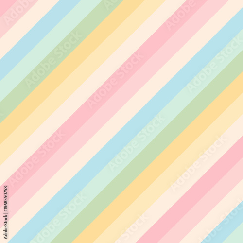 Colorful pastel diagonal striped pattern background