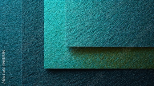 Teal Rectangles and Shadow Play