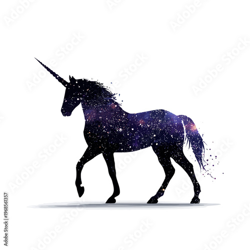 a magical unicorn with a starry mane.