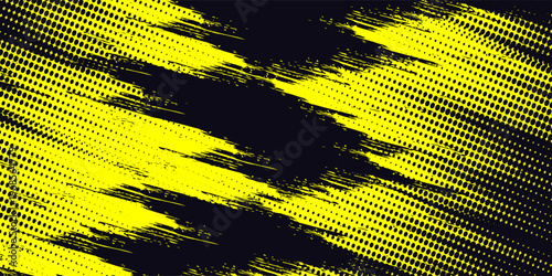 Halftone dots gradient grunge texture background blue and black color pattern. Dot pop art comic sport style vector illustration. grunge vector dots