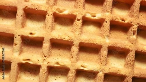 Belgian waffles texture. food background top view