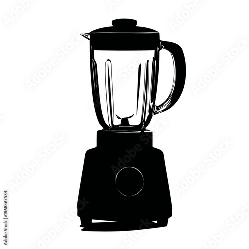 Black silhouette of a blender.