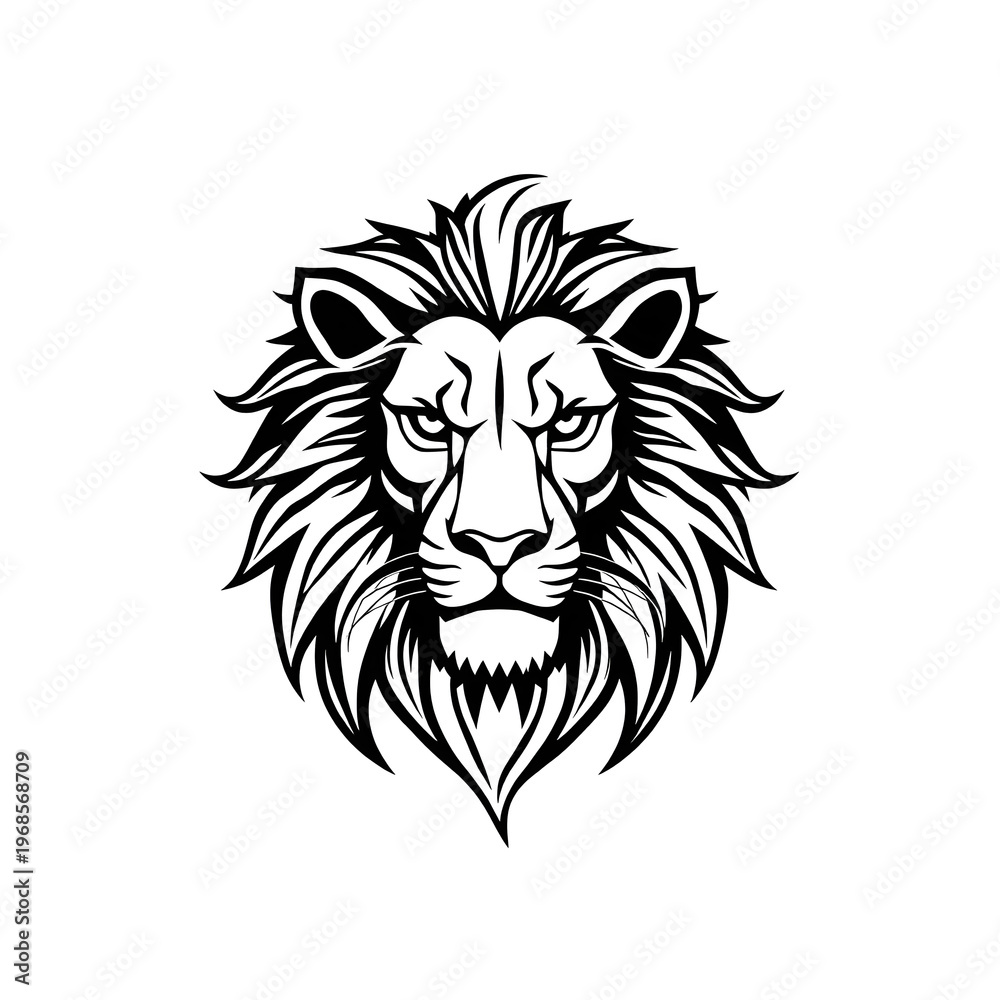 Fototapeta premium lion head vector