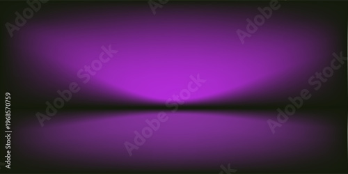 Abstract gradient podium background. Violet, purple and lilac empty 3d studio backdrop. Clean scene for product presentation mockup template. Vector illustration.