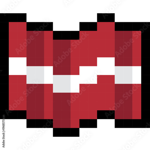 Latvian Flag Illustration