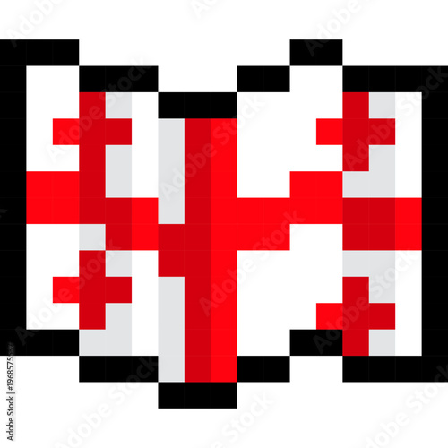 Georgia flag pixel