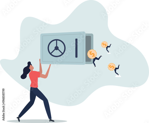 Passive income, easy money earning from investment or stock dividend and profit to be financial freedom concept.person's life situation and his activities.