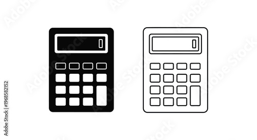 Premium Basic & Scientific Calculator Designs for Office Use Vector