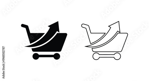 Online Shopping Cart Icons: Modern Designs for Web & Mobile Vector