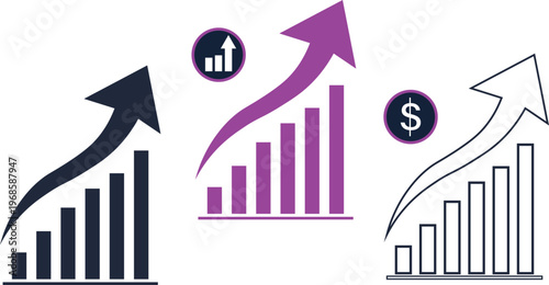 business growth, financial growth, growth chart, analytics, business chart, finance, profit increase, upward arrow, bar chart, statistics, success and upward arrows high-quality professional detailed