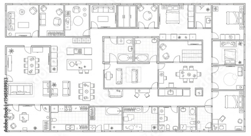 Detailed Architectural Floor Plan Depicting Room Layout and Spatial Organization.
