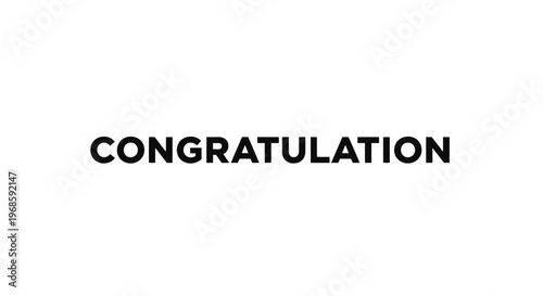 Congratulations message in black text.