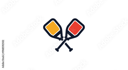 Two crossed road signs icon.