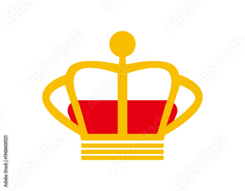 シンプルな王冠のイラスト　