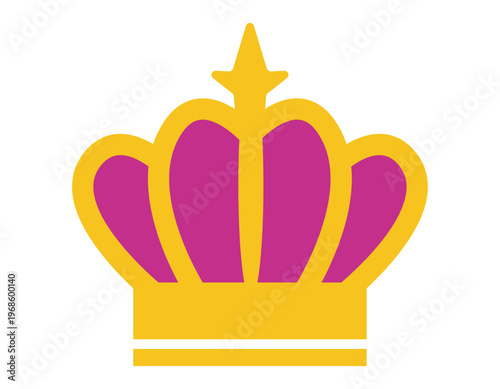 シンプルな王冠のイラスト　