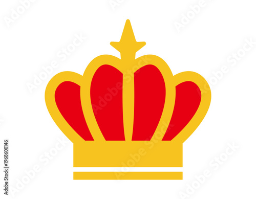 シンプルな王冠のイラスト　