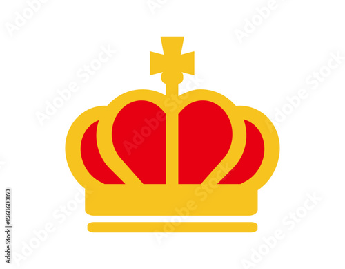 シンプルな王冠のイラスト　