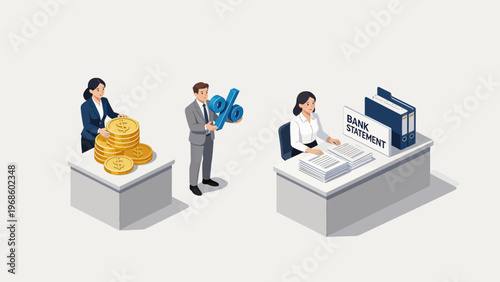Business finance illustration