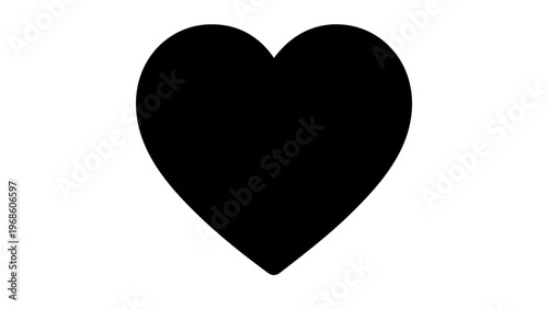 Red heart vector icon illustration for love and romance, featuring a minimalist 3D gradient design with a white border, perfect for Valentine's Day, wedding themes, and romantic digital projects.