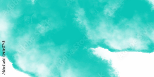 Abstract Watercolor blue grunge background painting. Beautiful stylist modern blue texture background. Gothic white Cloud Texture with Dense Blue Smoke Elements. Wide banner.