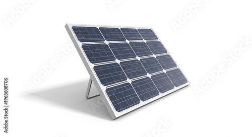 Solar Panel on Stand for Renewable Energy Generation.