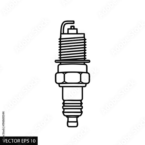 Spark plug, an essential part for igniting fuel-air mixtures in engines.