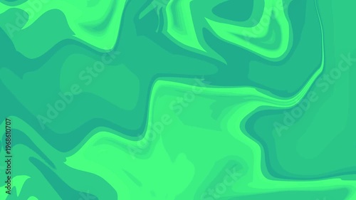 Abstract Mint Green Background Animated Liquid Layered Wave Fluid Flowing Ripple Motion