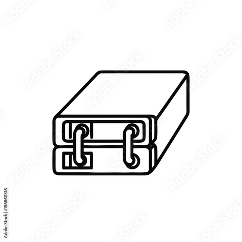 Two stacked rectangular power bank devices are shown with connecting cables extending from the front.