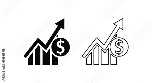 Boost Investments: Stock Market Growth Strategies Vector