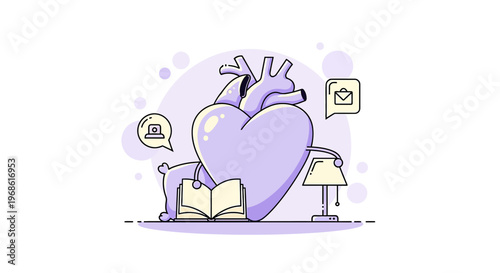 Heart Character Reading Book, Learning, Technology, and Communication