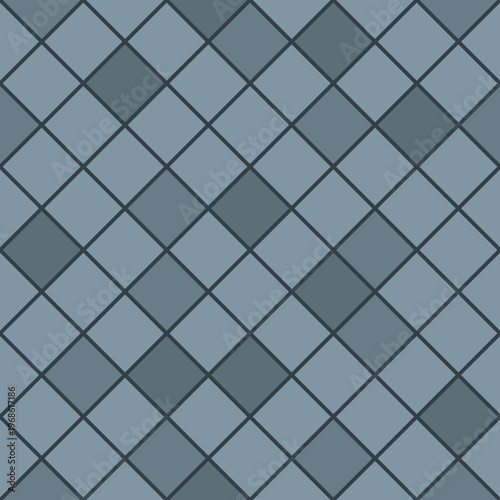 Blue and gray diamond shape geometric pattern background