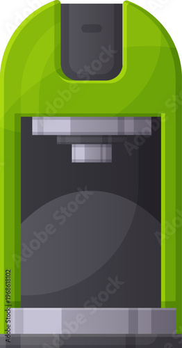 Green floppy disk drive storing digital data