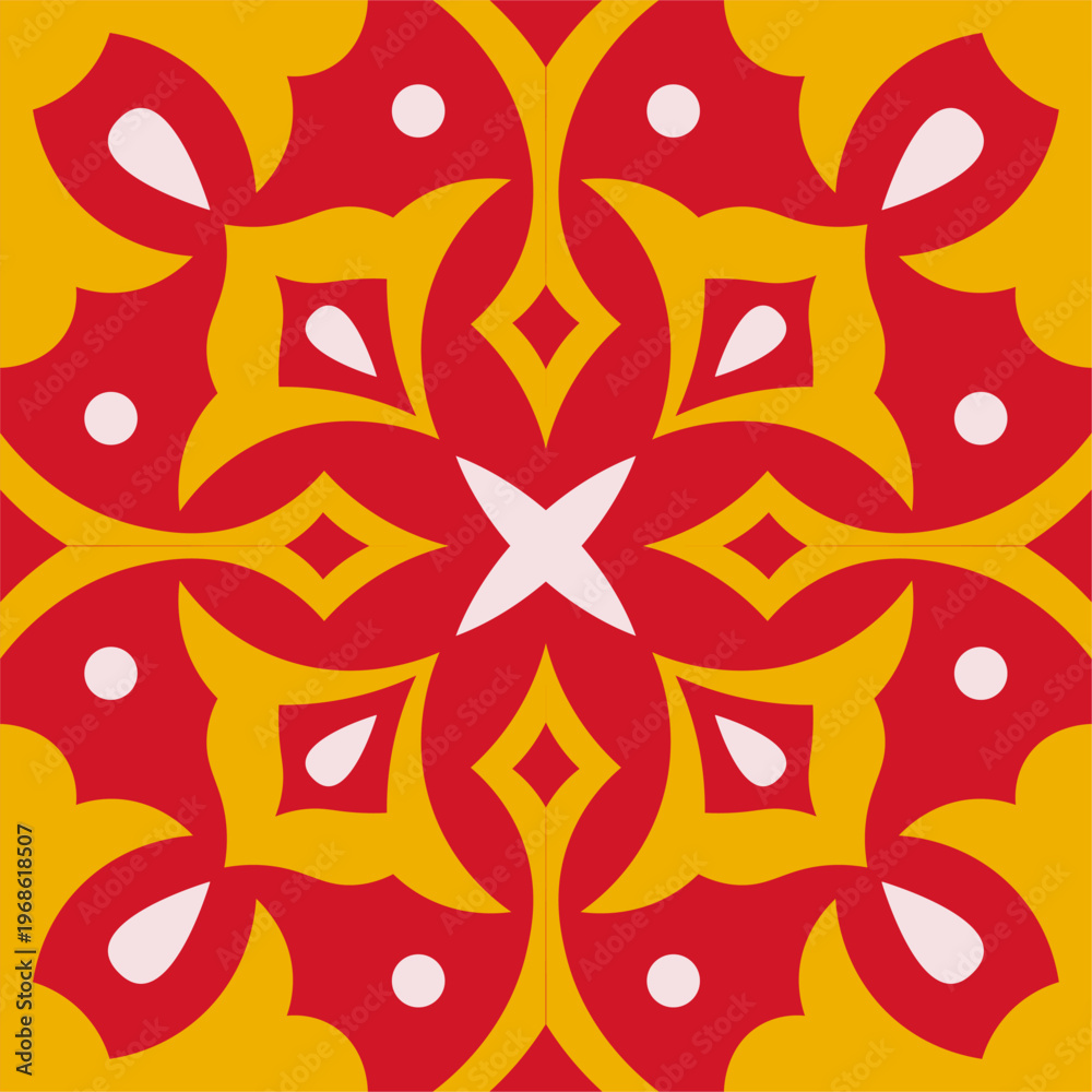Fototapeta premium Traditional arabesque pattern design creating abstract background