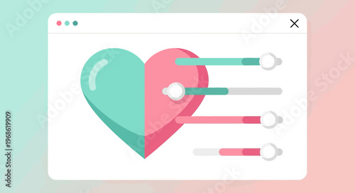Heart Health Meter Slider Interface