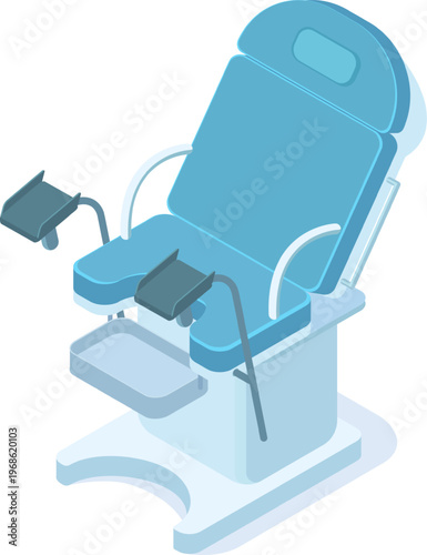 Gynecological examination chair for women's health checkup