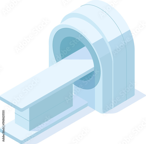 MRI scanner operating, medical imaging diagnosis technology