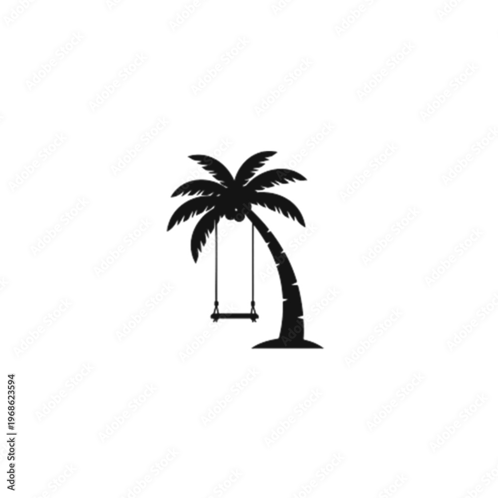 Obraz premium palm trees silhouette