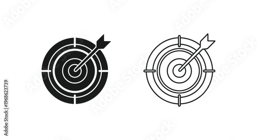 Target Practice: Bullseye Accuracy & Archery Training Essentials Vector