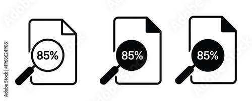 Photography Document icons with 85 completion status