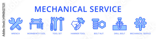 Mechanical Service Complete Workshop Repair Workflow from Wrench and Tool Set to Bolt Drill and Mechanical Servicing